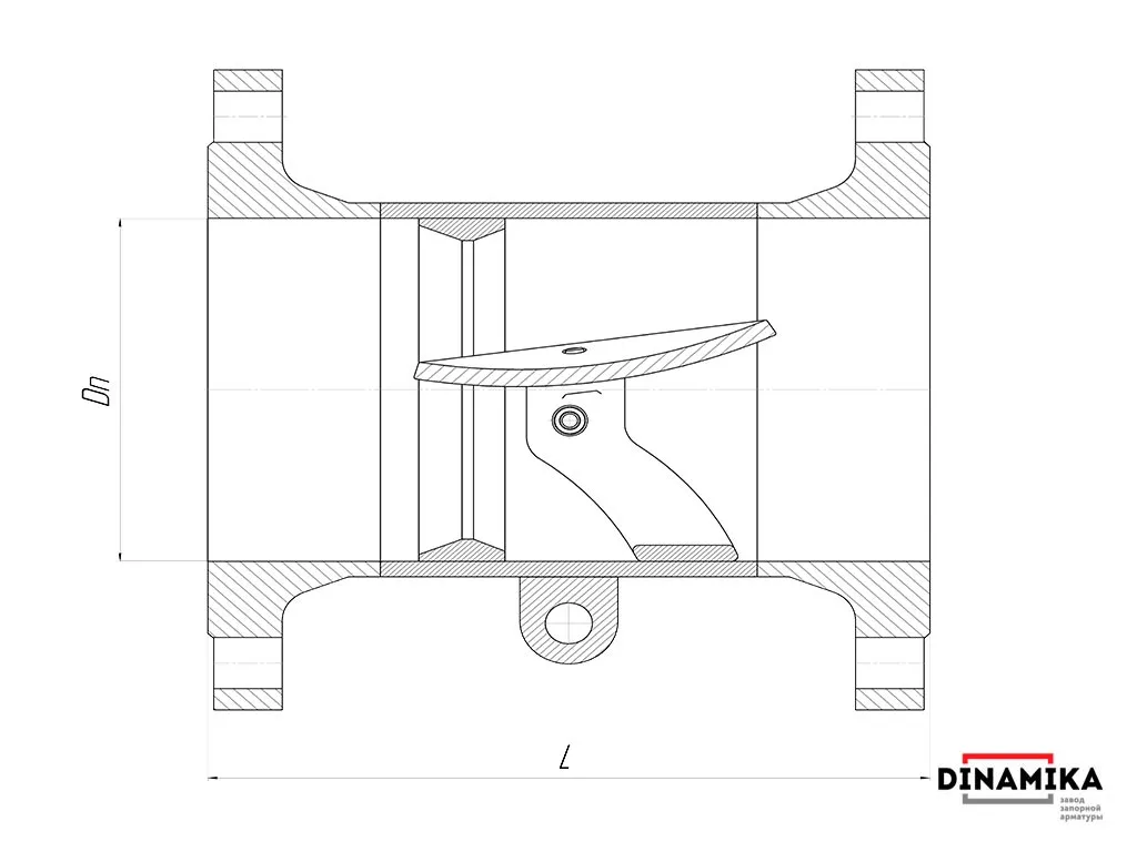 Обратный клапан 19нж47нж Ду150 фланцевый